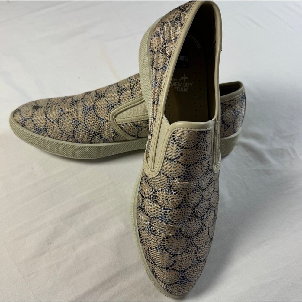 Cougar Waterproof Slip On Loafers Women 9M Parchment Memory Foam Lula - Picture 7 of 8